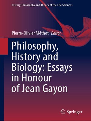 cover image of Philosophy, History and Biology
